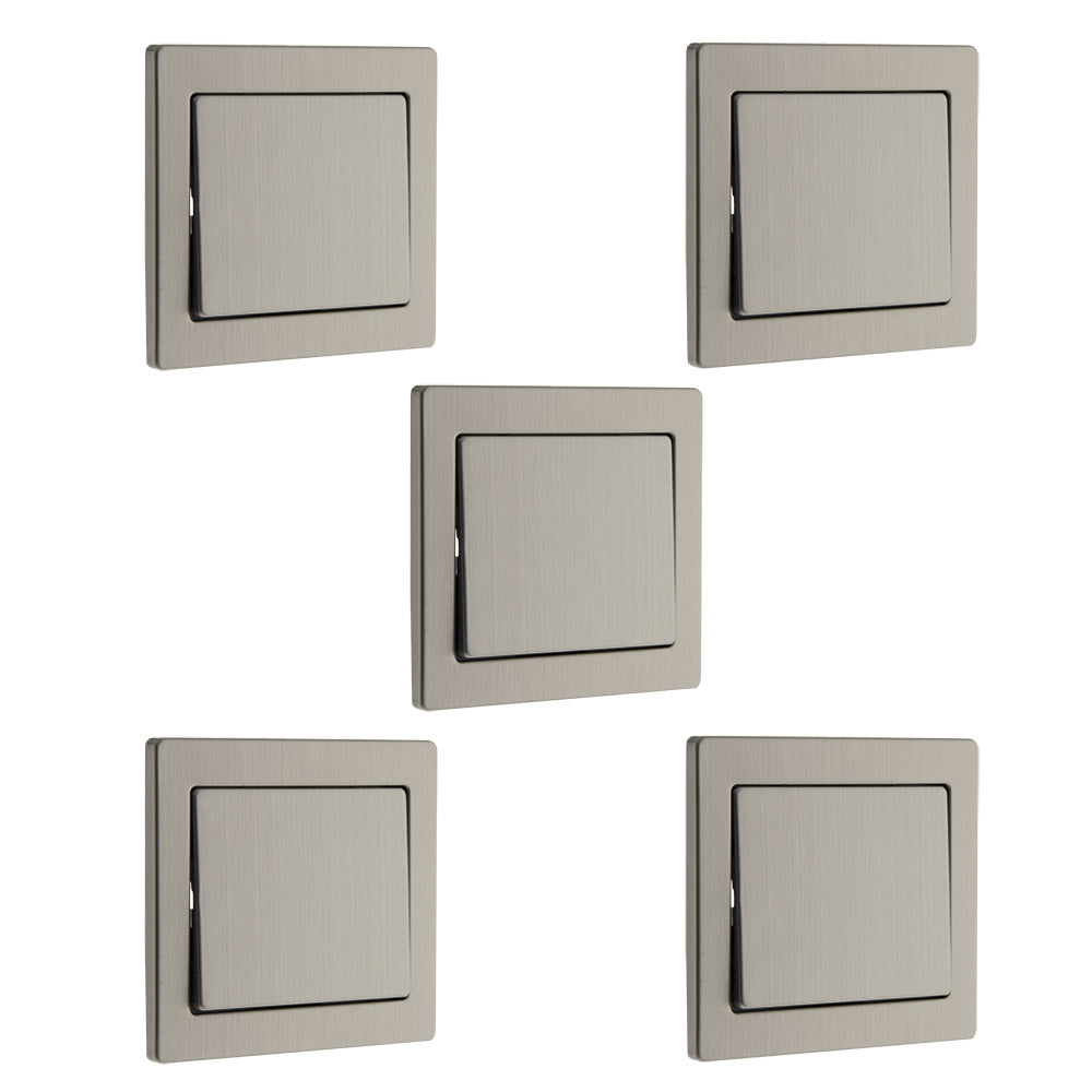 Interrupteur va et vient Inox brossé Art'Flat - Zenitech