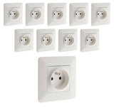 Prise précâblée 2P+T - blanc - Zenitech