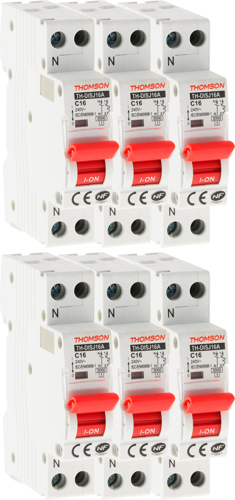 Disjoncteur à vis PH+N - 4,5KA - Thomson