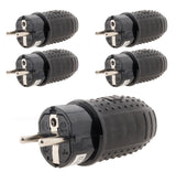 Fiche caoutchouc mâle 16A - 2P+T - Zenitech