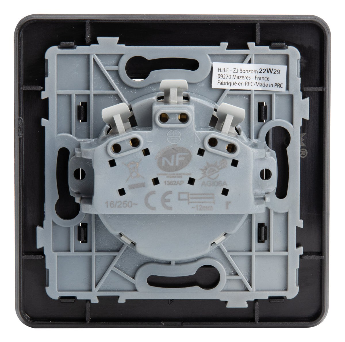 Set de 3 prises 2P+T simple, double et triple - Zenitech