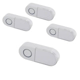 Lot de 4 boutons poussoirs sans fil LED DiO - transmission 150m - Blanc - Chacon