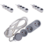 Lot de 4 multiprises Home 3 prises 16A 2P+T - Zenitech