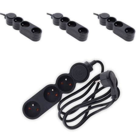 Lot de 4 multiprises Home 3 prises 16A 2P+T - Zenitech
