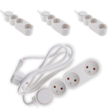 Lot de 4 multiprises Home 3 prises 16A 2P+T - Zenitech