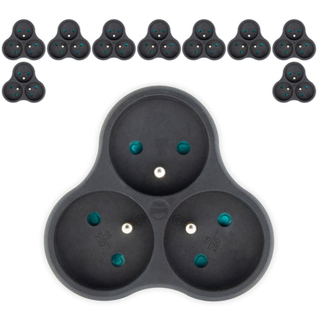 Lot de 10 triplites recyclées éco-conçues - 3x16A - Zenitech