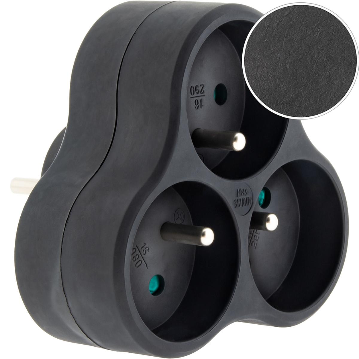 Lot de 10 triplites recyclées bioplastique - 3x16A - Zenitech