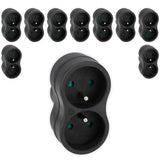 Lot de 10 biplites recyclées éco-conçues - 2x16A - Zenitech