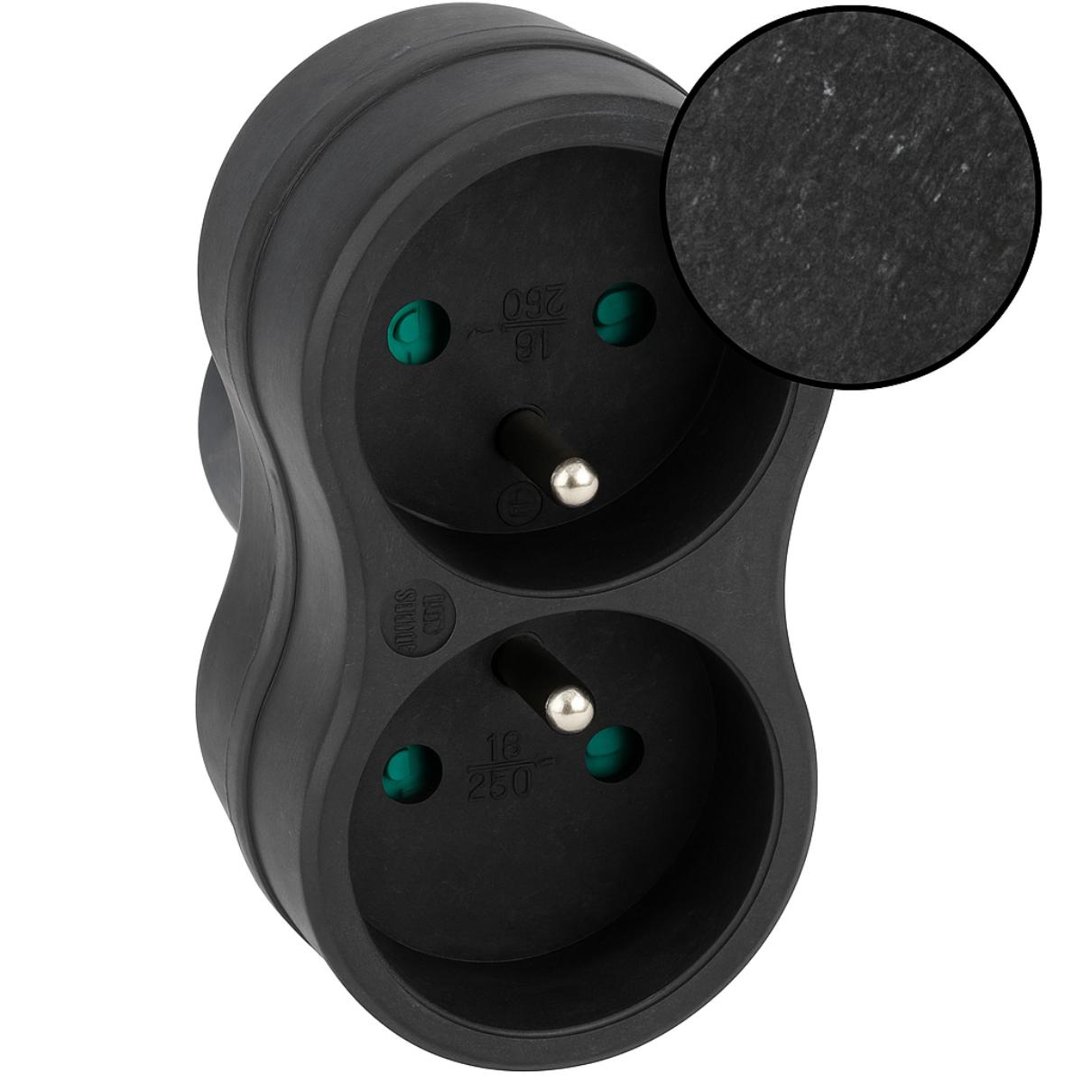 Lot de 10 biplites recyclées bioplastique - 2x16A - Zenitech