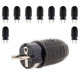 Fiche caoutchouc mâle 16A - 2P+T - Zenitech