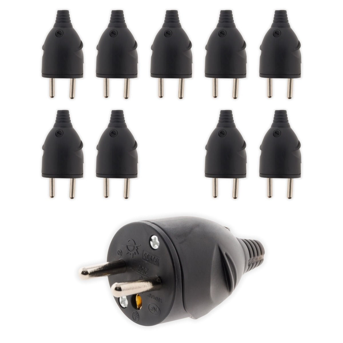 Fiche mâle 16A 2P+T - Zenitech