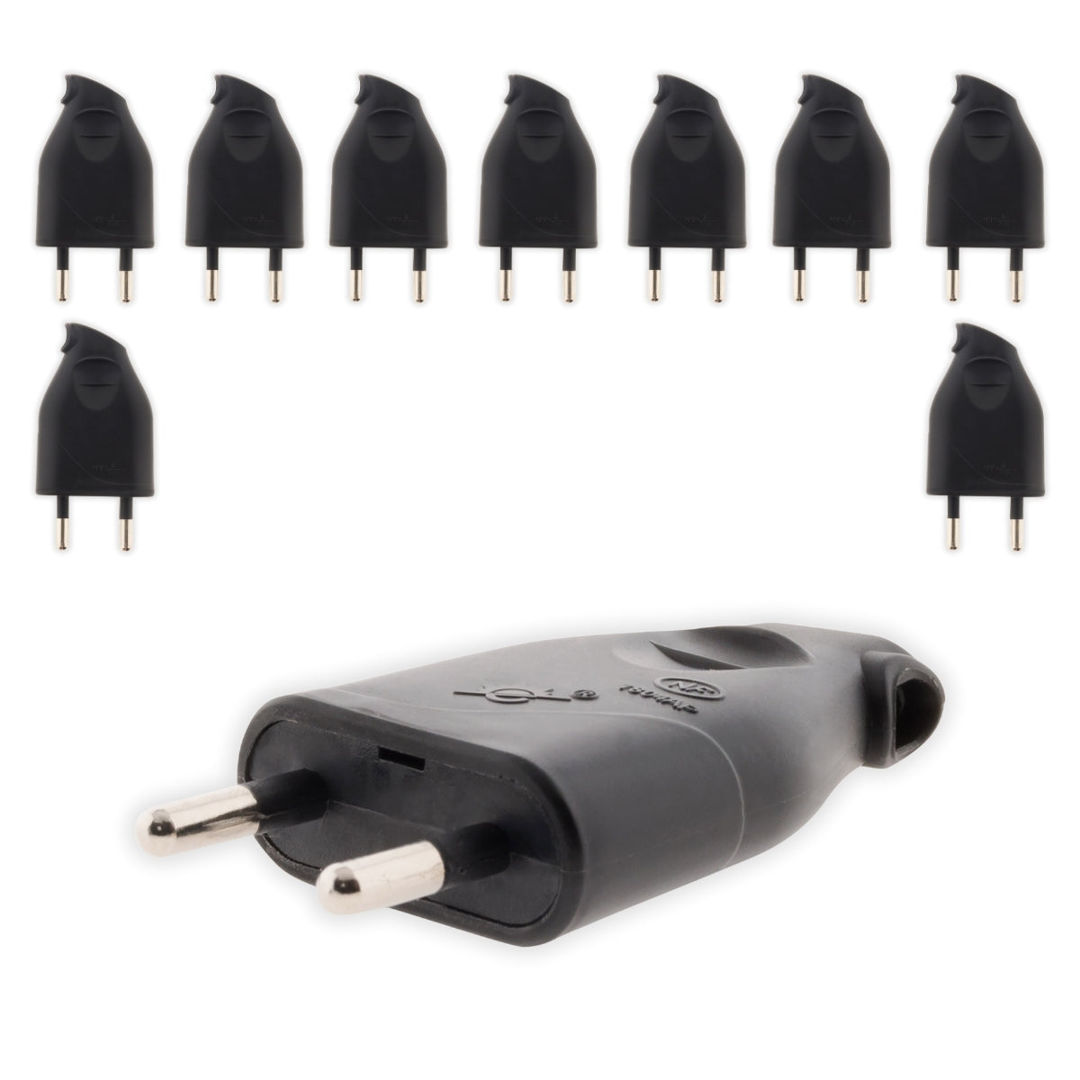 Fiche mâle 2P 6A latérale - Zenitech