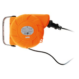 Lot de 4 enrouleurs muraux câble HO5VV-F 3G1mm² 11m + 2m - Orange - Zenitech