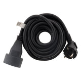 Lot de 5 prolongateurs 16A HO5VV-F 3G1,5mm² - Noir 3m - Zenitech