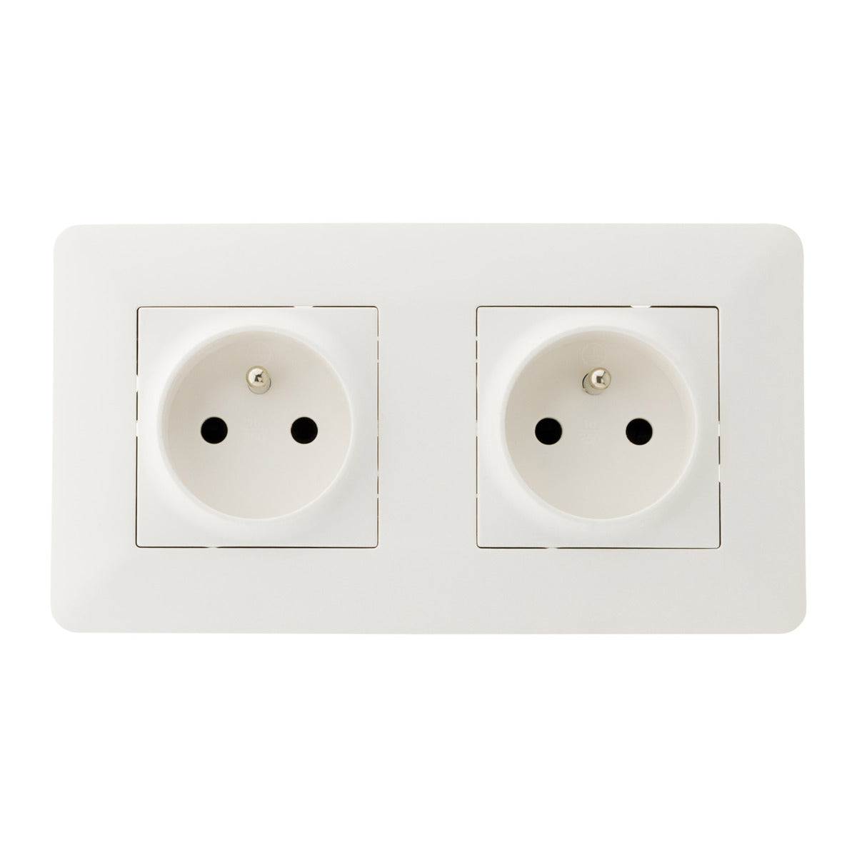 Prise précâblée 2P+T - blanc - Zenitech