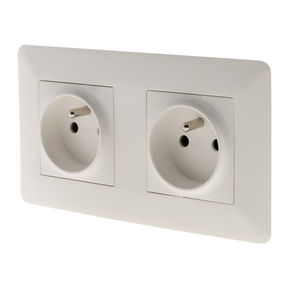 Prise précâblée 2P+T - blanc - Zenitech
