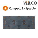 Lot de 5 prises triples 16A en saillie - Blanc - Vulco - Zenitech