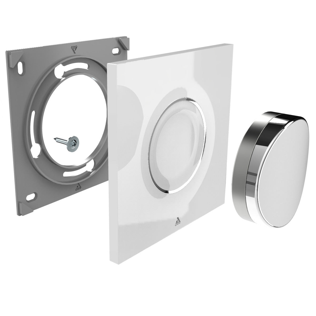 LED ronde magnétique 60lm + module d'éclairage On/Off sans fil + interrupteur Smart Pebble - DiO