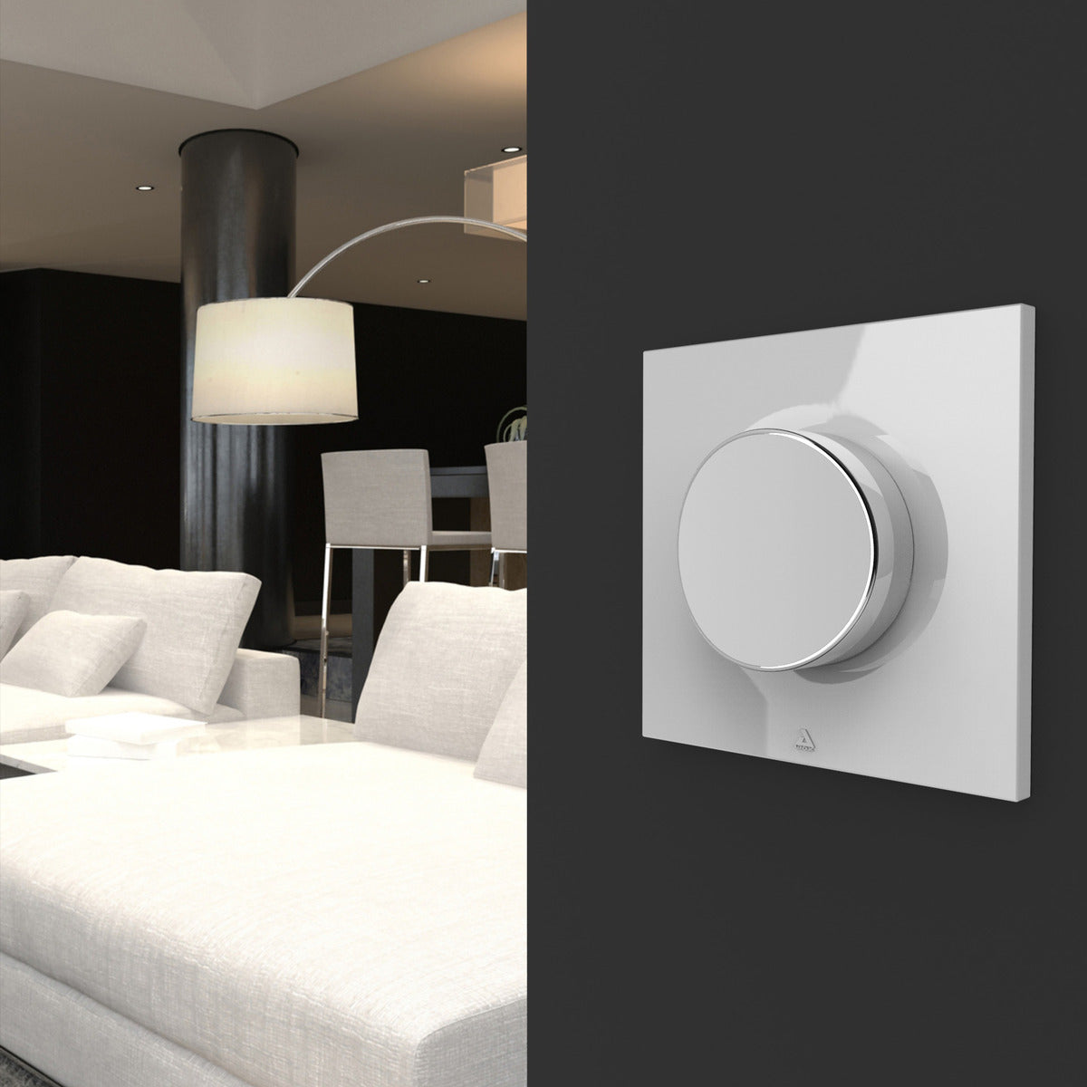 2 ampoules LED connectées E14/E27 5W Bluetooth + interrupteur Smart Pebble - Chacon