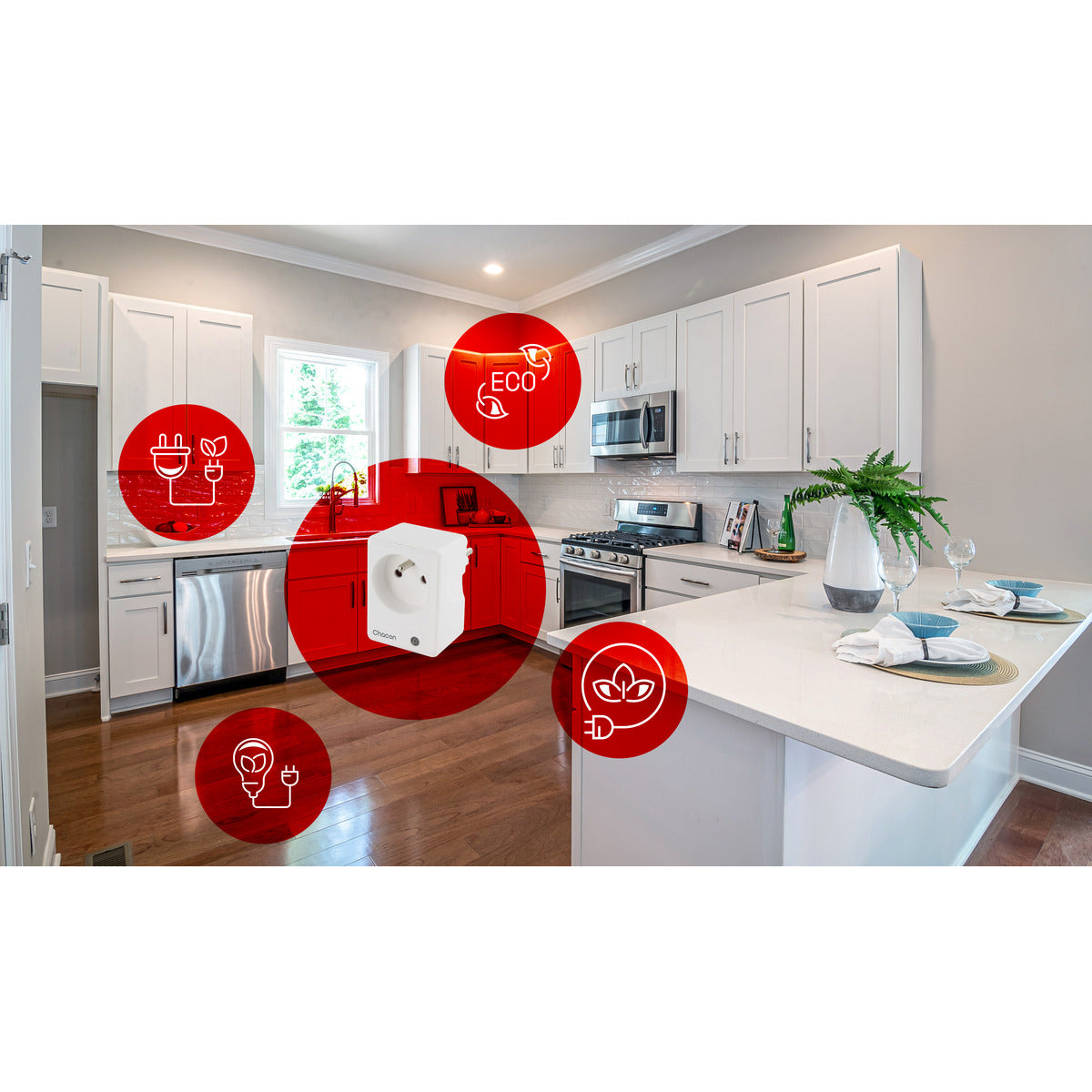 Programmateur Wi-Fi + Prise Easy Switch suivi consommation - Chacon