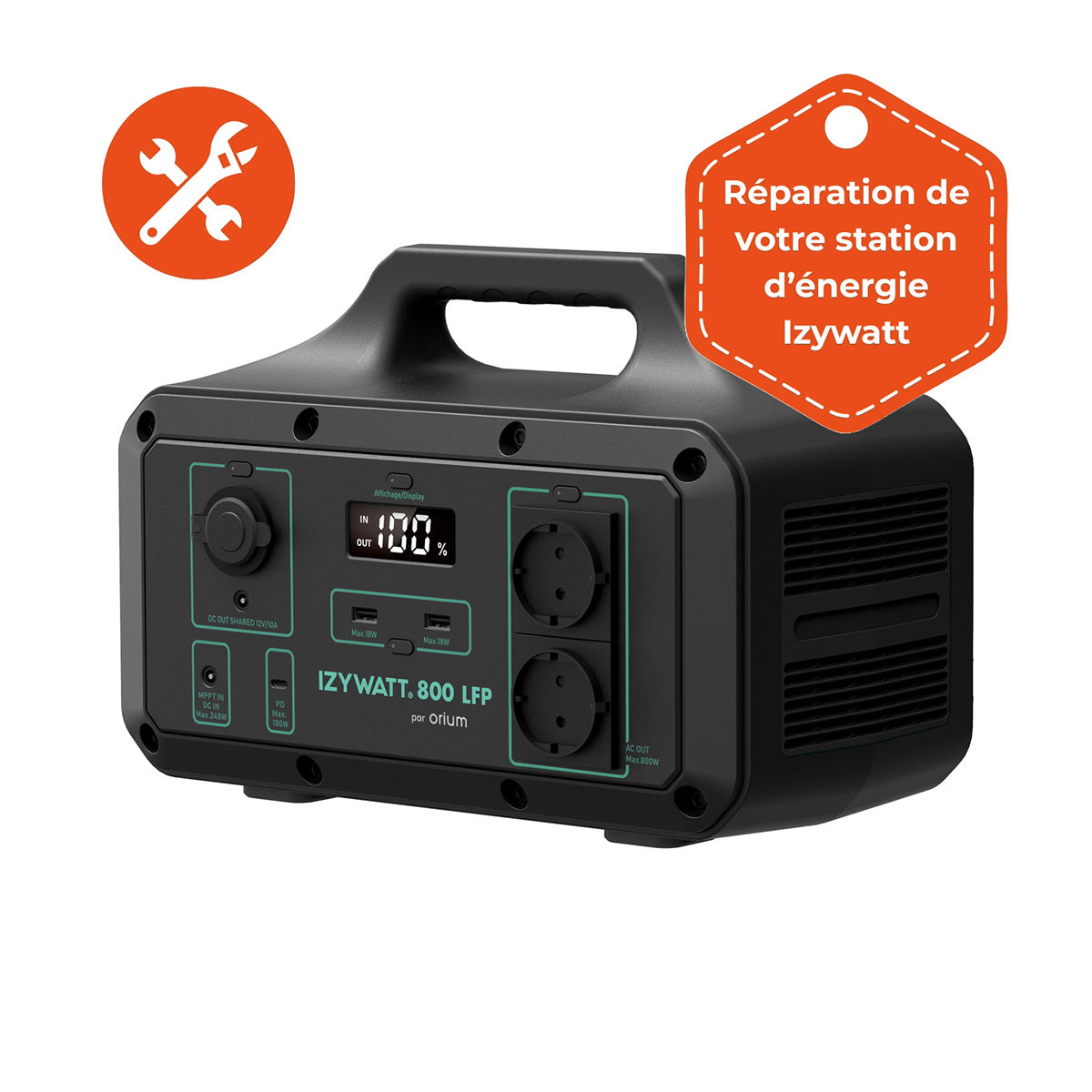 Service de réparation pour station Izywatt 800