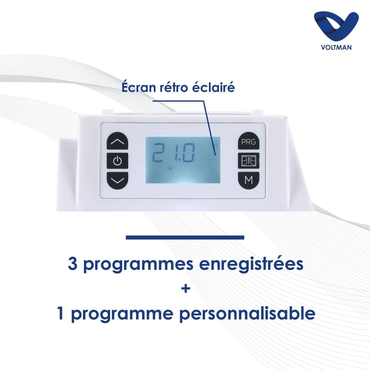 Chauffage électrique panneaux rayonnants 500 à 2000W - Voltman