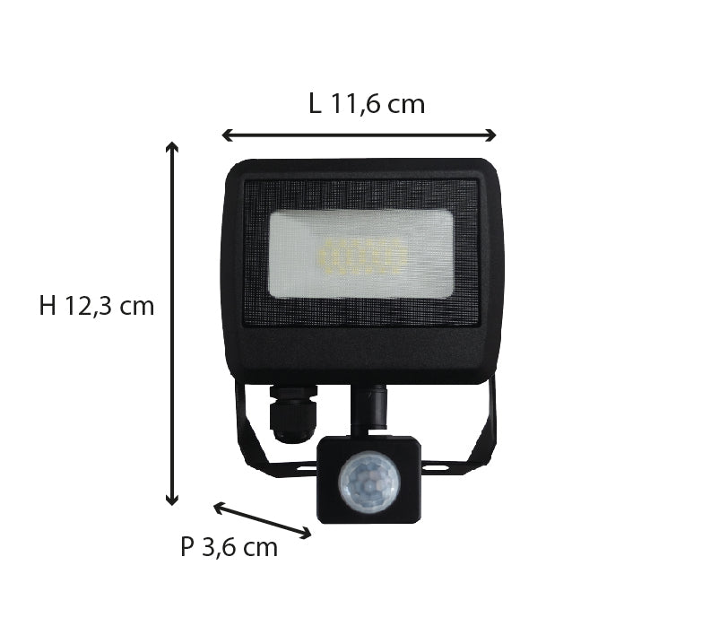 Projecteur + détecteur mouvement IP54 - Dio