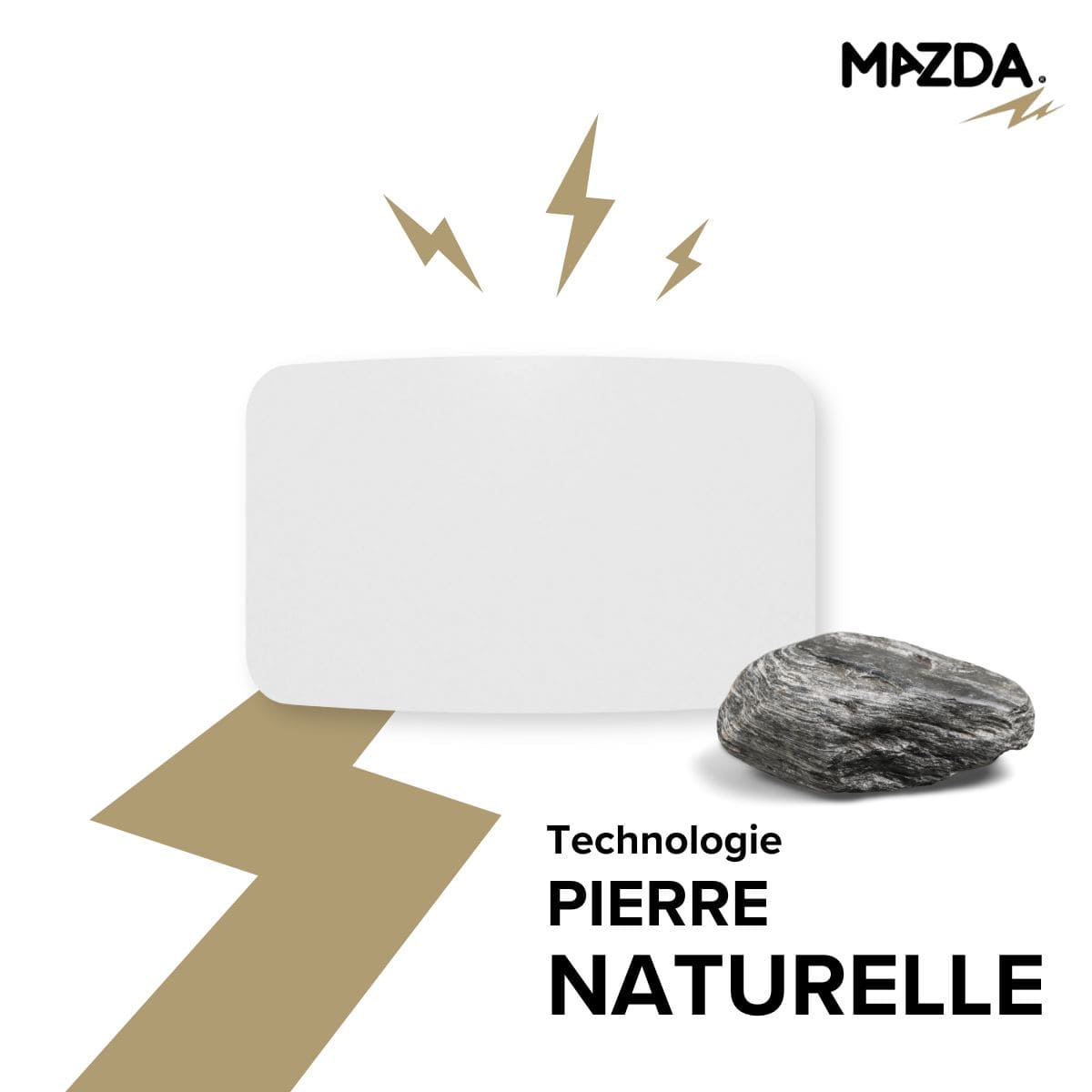 Chauffage pierre naturelle inertie sèche - Mazda
