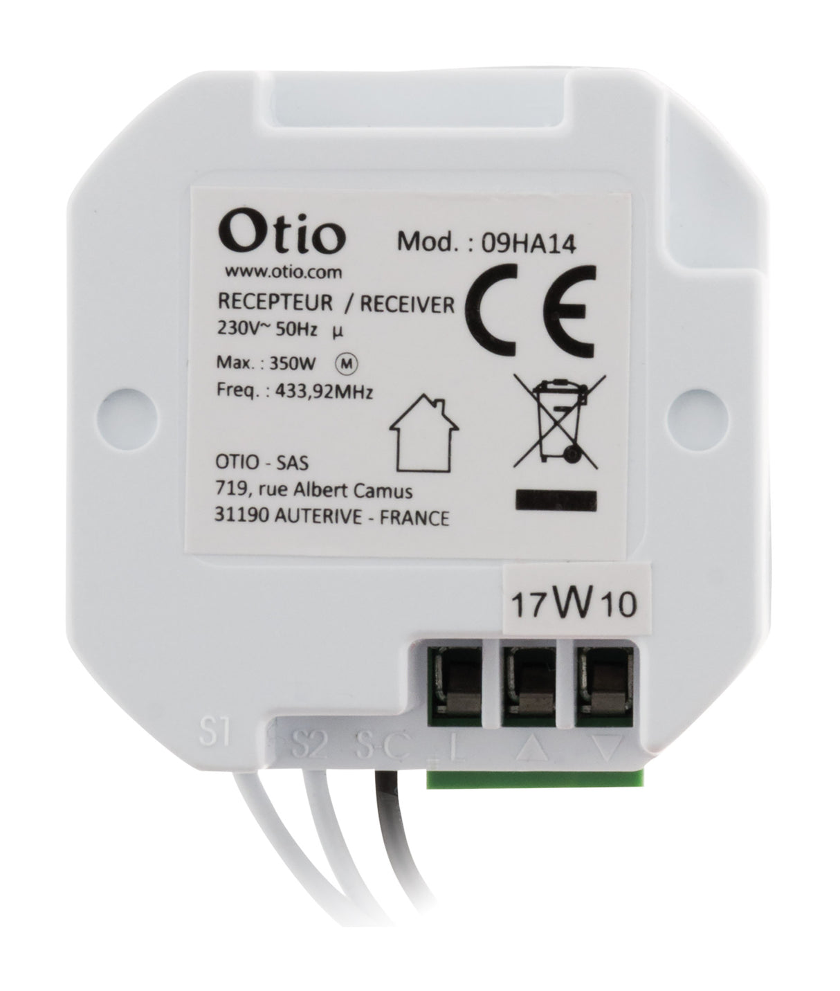 Module encastrable volets roulants connecté - Otio