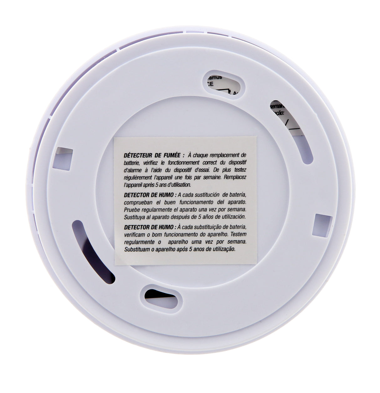 Détecteur de fumée garanti 5 ans + pile et accessoires - Otio