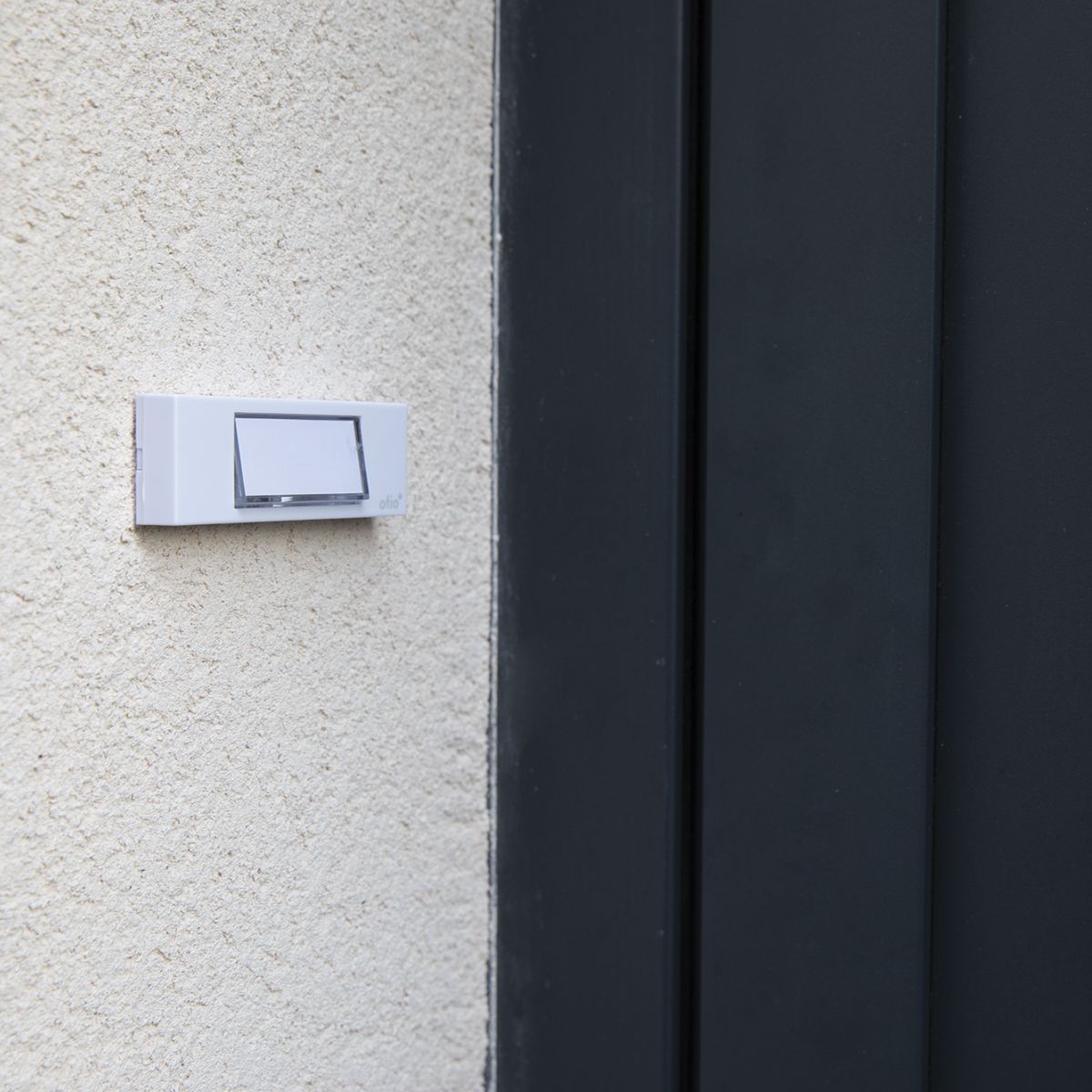 Bouton de sonnette filaire + étiquette porte-nom - Otio