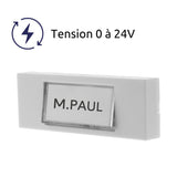 Bouton de sonnette filaire + étiquette porte-nom - Otio