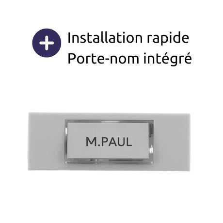 Bouton de sonnette filaire + étiquette porte-nom - Otio