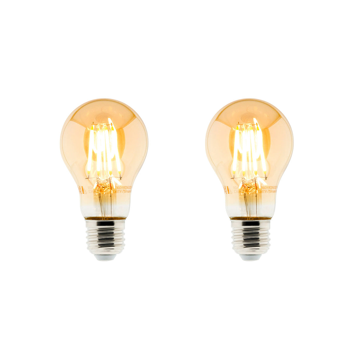 Ampoule déco filament LED ambrée 4W E27 - Zenitech