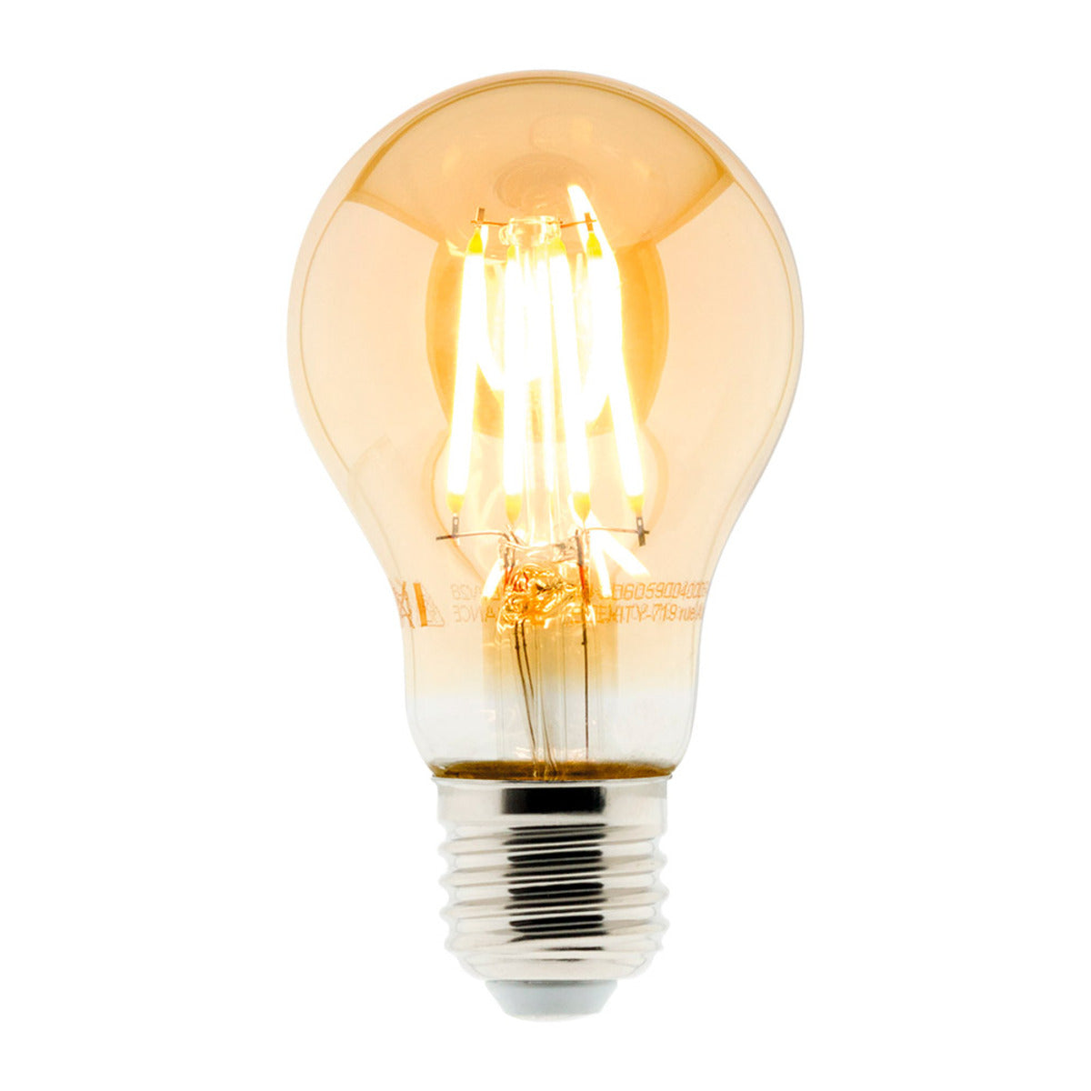 Ampoule déco filament LED ambrée 4W E27 - Zenitech