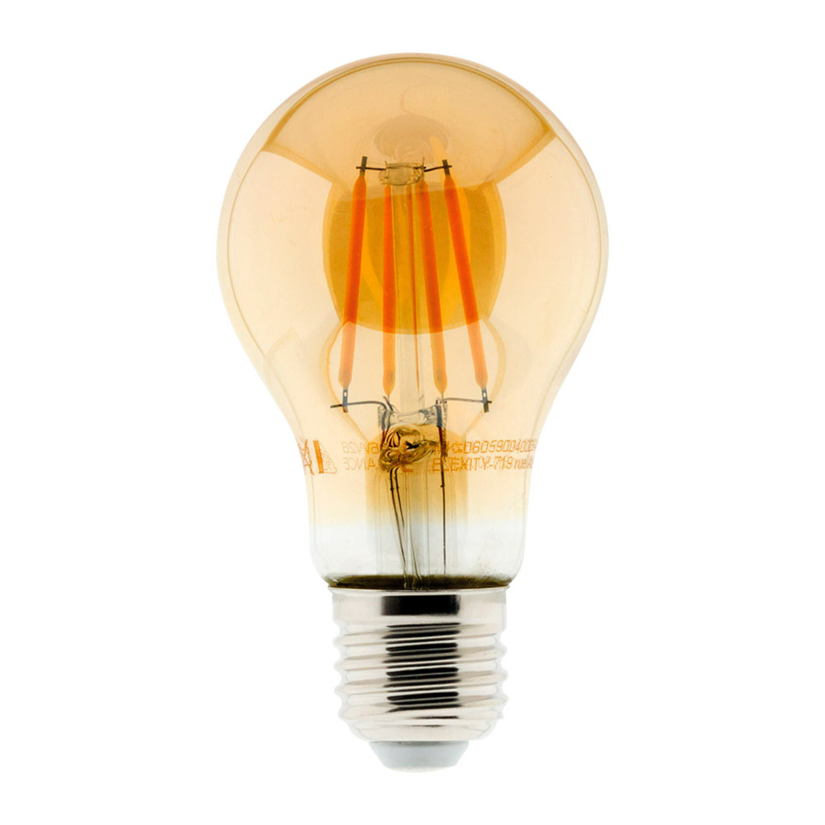 Ampoule déco filament LED ambrée 4W E27 - Zenitech