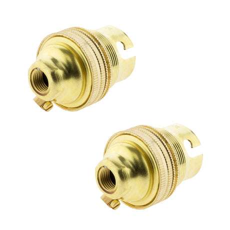 Double douille B22 laiton bague - Zenitech