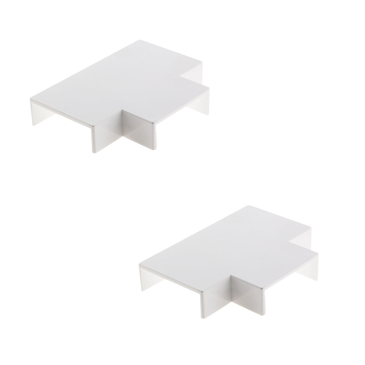 Lot de 2 tés pour moulure - 30 x 10mm - Blanc - Zenitech