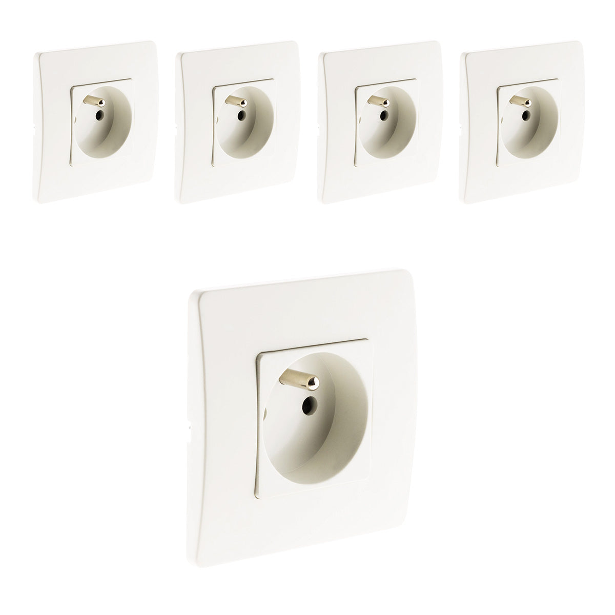 Prise 2P+T 16A blanc - Zenitech