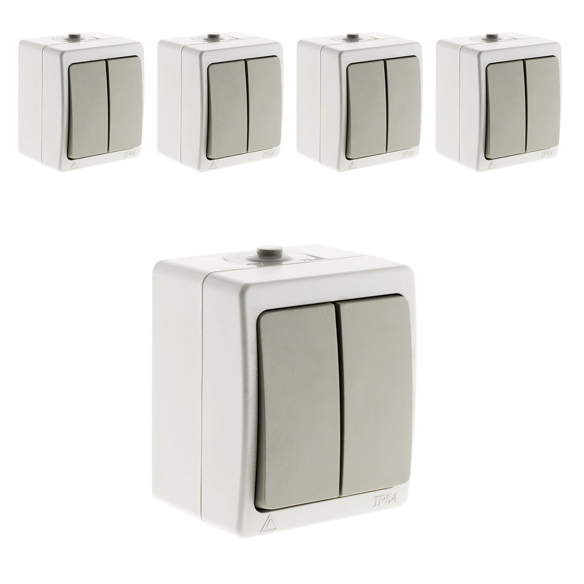 Double interrupteur va-et-vient IP54 - Zenitech