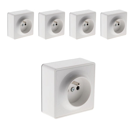 Prise simple saillie 2P+T 16A - Vulco - Zenitech