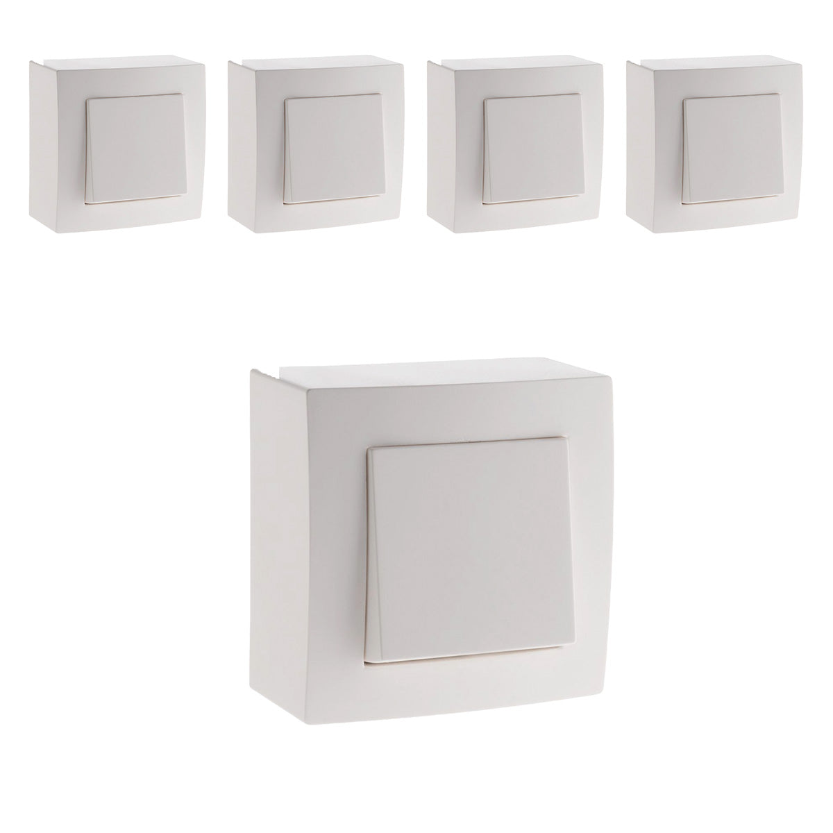 Interrupteur va et vient saillie blanc - Presto - Zenitech