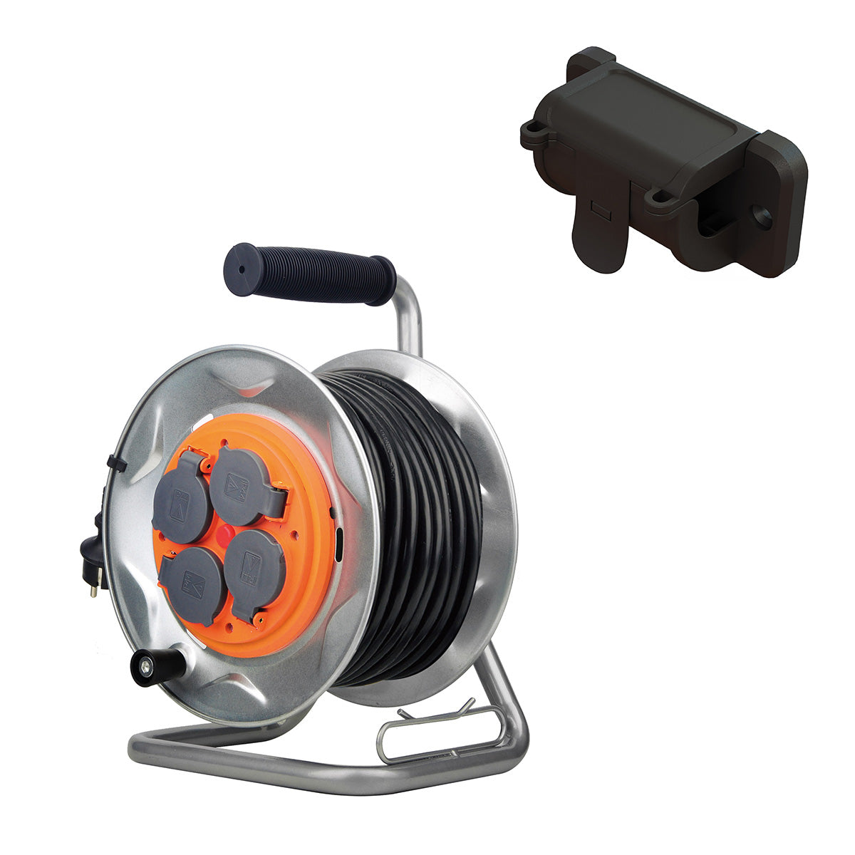 Enrouleur de chantier IP44 25m - 4 prises 16A - 3G2,5mm² - Zenitech