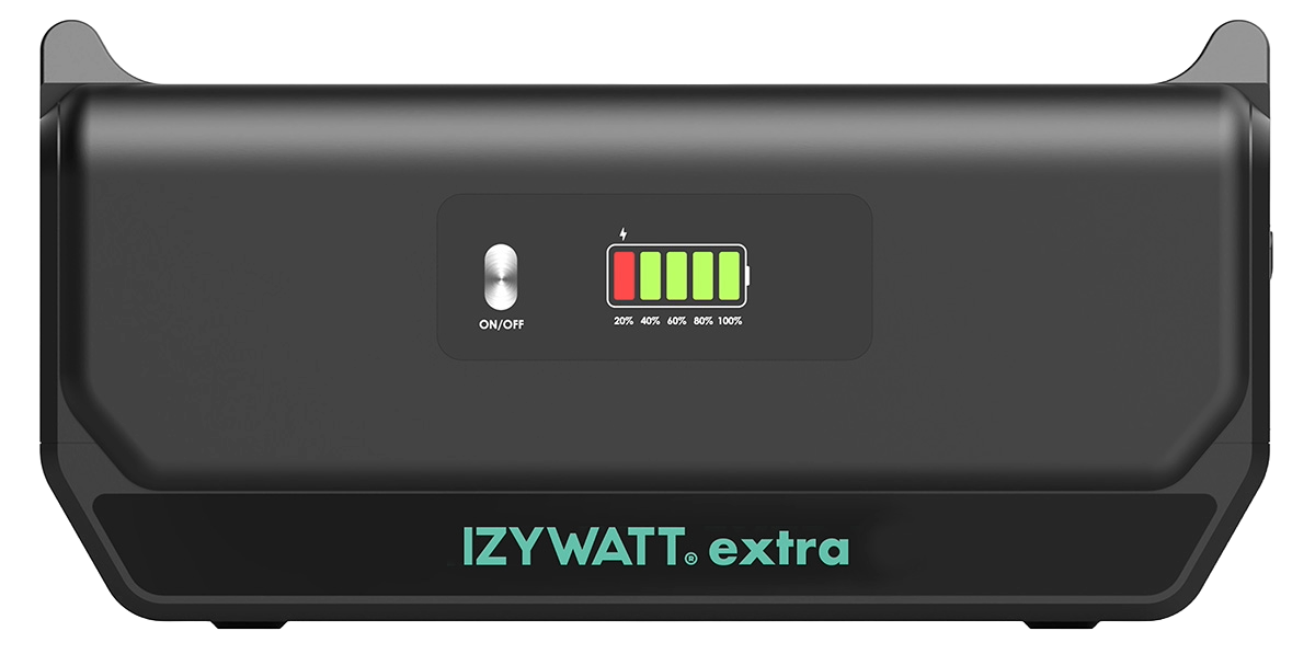 Station électrique IZYWATT.eco 2048Wh injection réseau + panneau solaire 400W + batterie Izywatt.extra - Orium