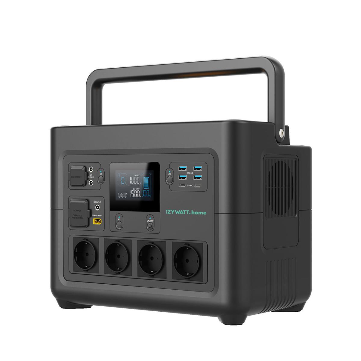 Station électrique IZYWATT.home 1536Wh + panneau solaire fixe 200W - Orium