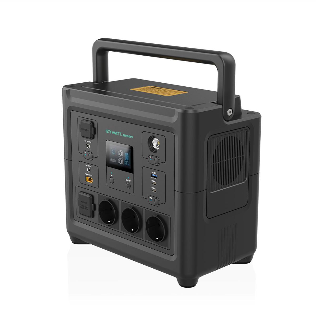 Station électrique IZYWATT.moov 835 Wh + panneau solaire fixe 200W - Orium