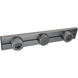 Rail électrique saillie 100cm + 4 prises + 1 module USB - argent - Orium