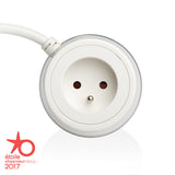 Multiprise Duetwo 2P 16A dont 1 prise déportée sur câble de 1m - Watt and Co