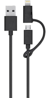 Câble USB 3,0 vers Micro USB + Lightning - Watt and Co