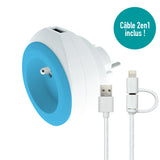 Prise BEWATT avec chargeur USB réversible - Watt and Co